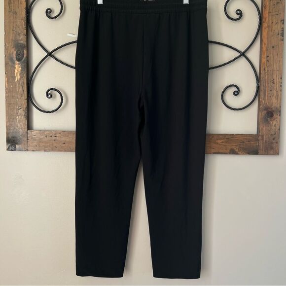 Joie Black Pull On Elastic Drawstring Waist Straight Leg Relaxed Fit Pants SZ L - Picture 5 of 13